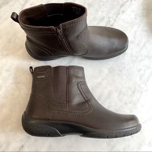 Hotter brown leather ankle boots 7.5 standard width 🤎